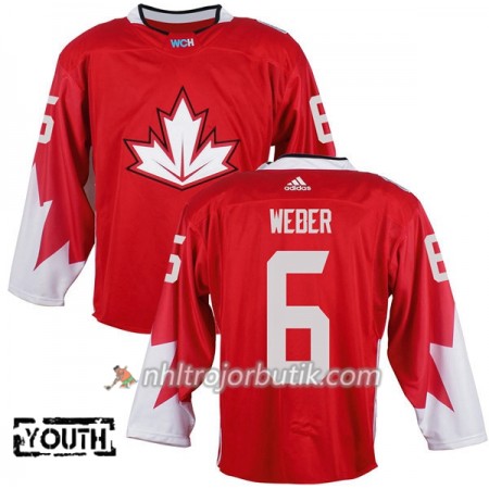 Kanada Tröja Shea Weber 6 World Cup 2016 Barn Röd